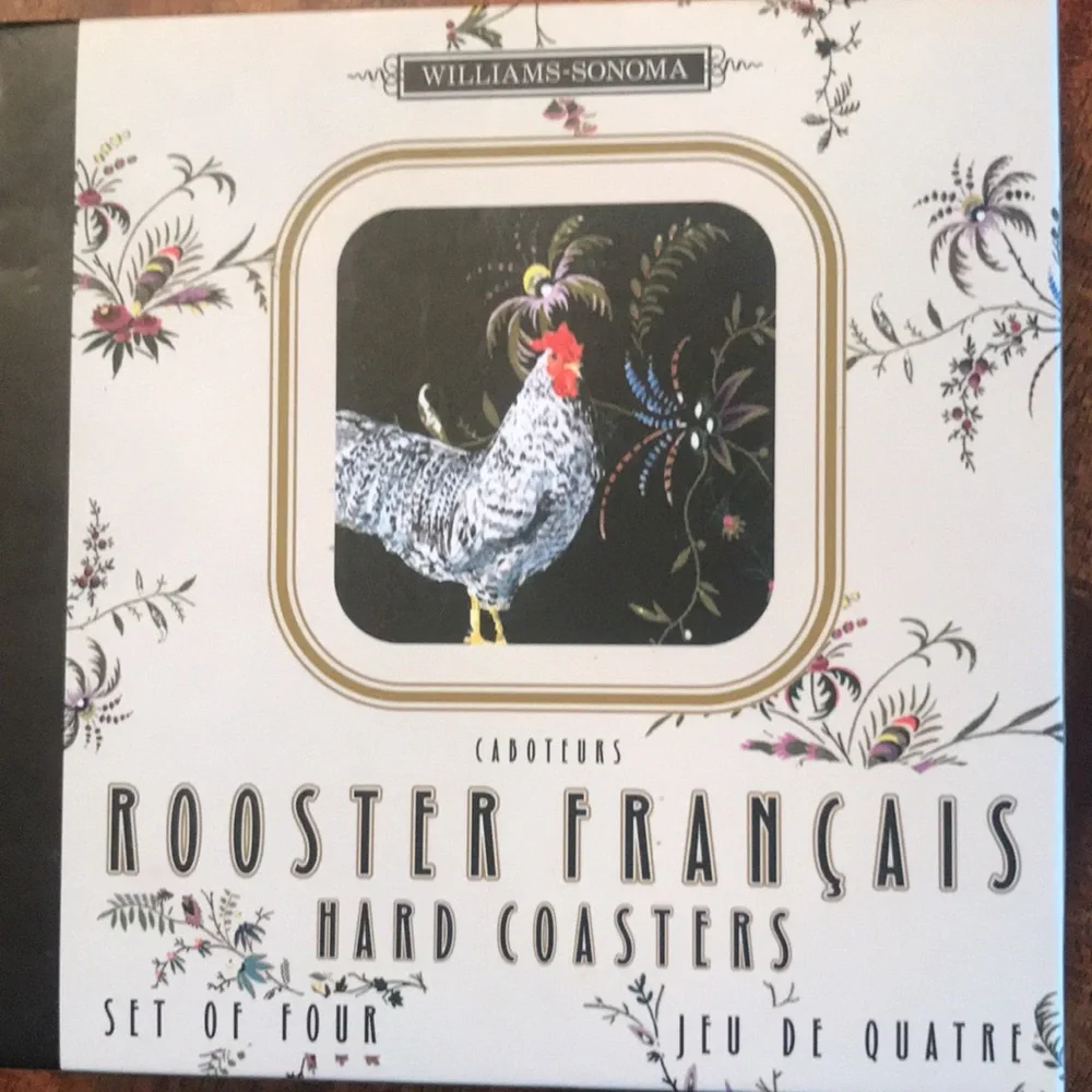 Williams-Sonoma Rooster Français Coasters
